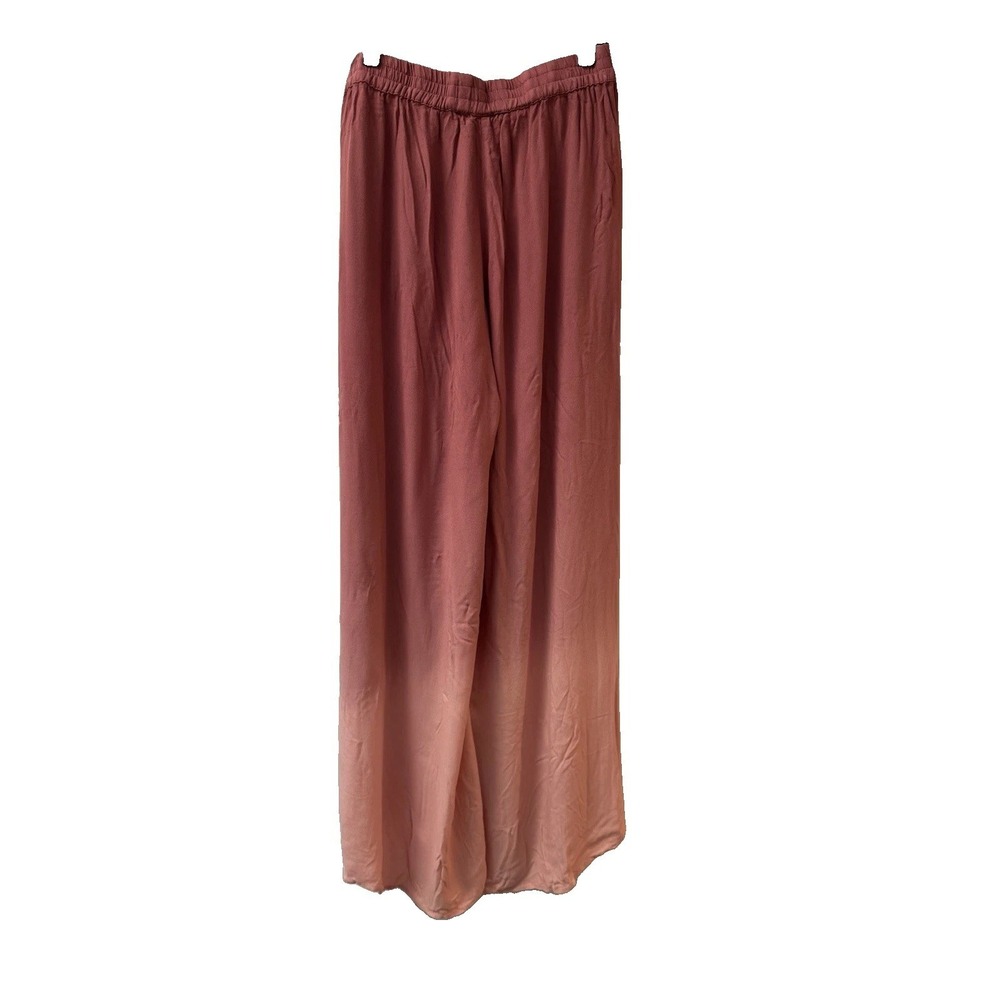 Young Fabulous & Broke Split Wide Leg Pant M Deep Pink Ombre Ambre
